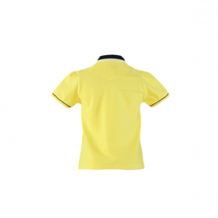 Tricouri Polo fete Galben cu albastru si logo NelBlu [1]