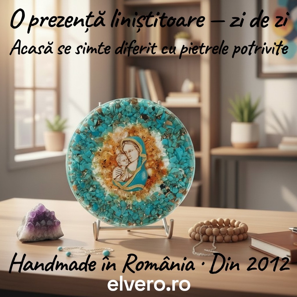 Cadouri perfecte pentru casa noua cununie botez - icoana din pietre semipretioase