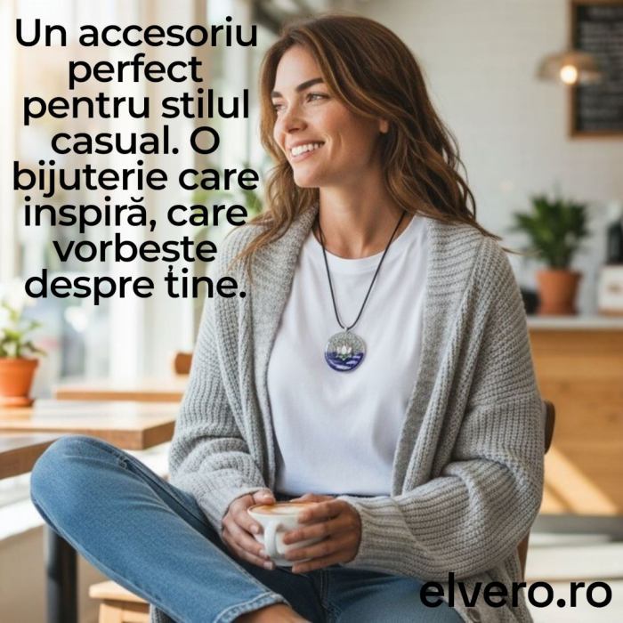 Lotus medalion orgon din pietre naturale semipretioase [2]