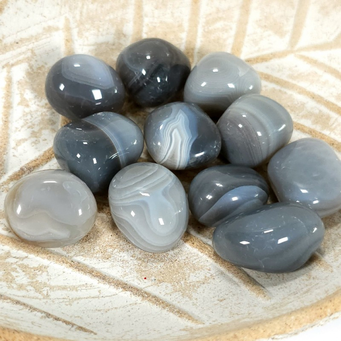 Agat botswana rulat (slefuit), marime 1,5-2 cm [2]