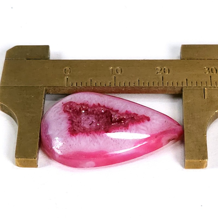 Caboson agat druzitic alb roz [2]