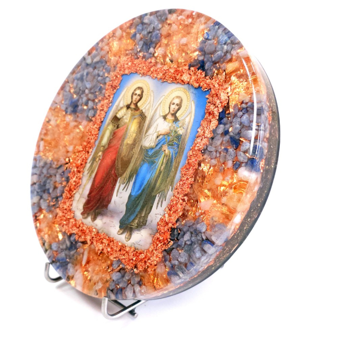 Decoratiune arhangheli din pietre naturale pentru casa [5]