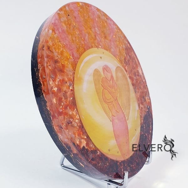 Arhanghelul Gabriel decoratiune orgon din pietre naturale [3]