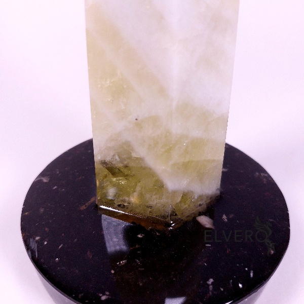 Baghetă cristal de cuarț pe suport orgonic din turmalină, 18x11x2 cm * [3]