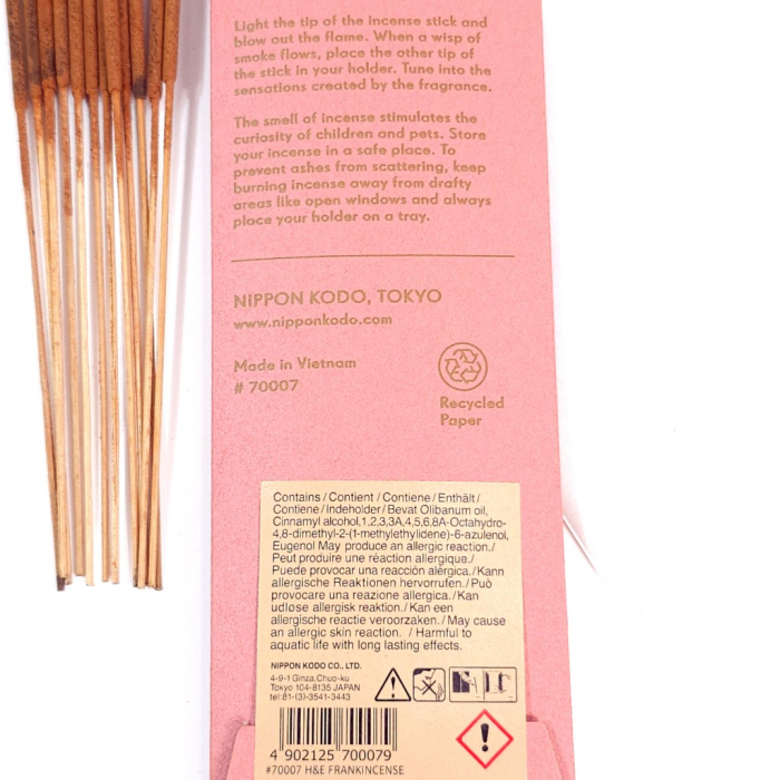 Betisoare parfumate Nippon Kodo Frankincense, Herb and Earth [4]