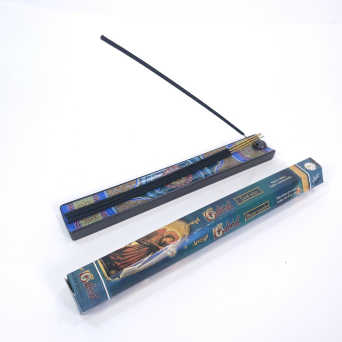 Bețișoare parfumate Flute Arcangel Gabriel, cutie hexagonală 20 buc, tijă bambus, tematică Arhanghelul Gabriel [4]