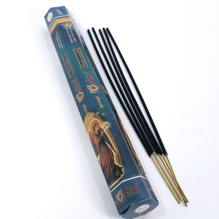 Bețișoare parfumate Flute Arcangel Gabriel, cutie hexagonală 20 buc, tijă bambus, tematică Arhanghelul Gabriel [6]