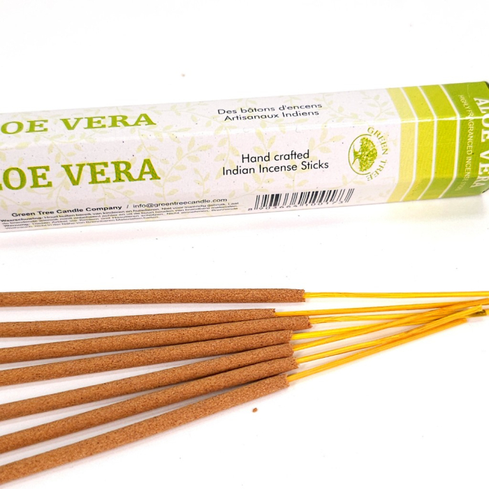 Bețișoare parfumate Aloe Vera Green Tree aromă ierboasă proaspătă 20 buc cutie hexagonală [3]