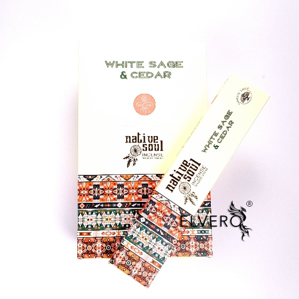 Betisoare parfumate Green Tree White Sage and Cedar, Native Soul [4]