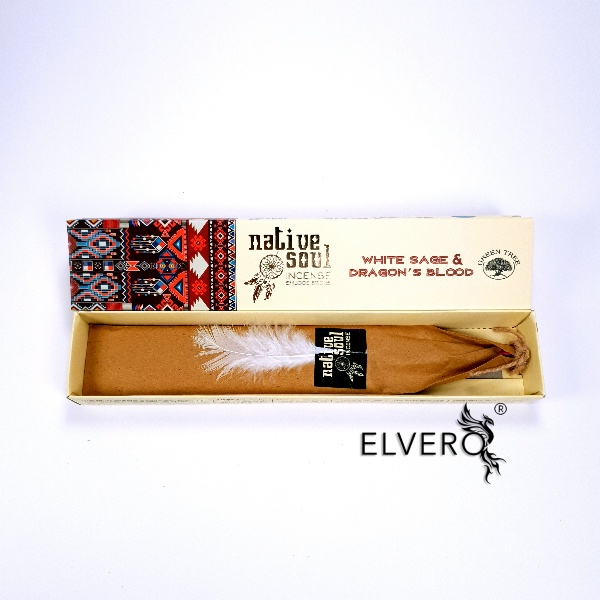 Betisoare parfumate Green Tree White Sage and Dragon's Blood, Native Soul [2]