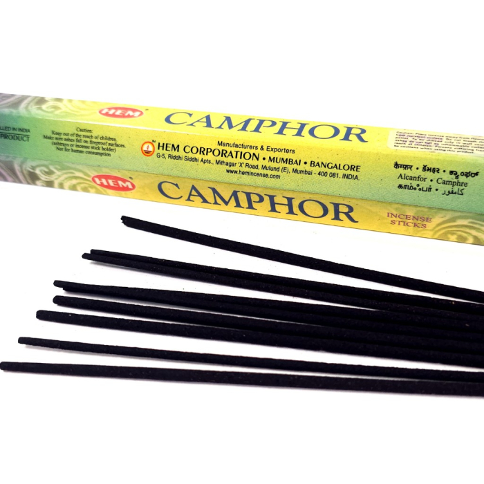 Bețișoare parfumate HEM Camphor cutie hexagonală 20 buc aromă camforată [2]