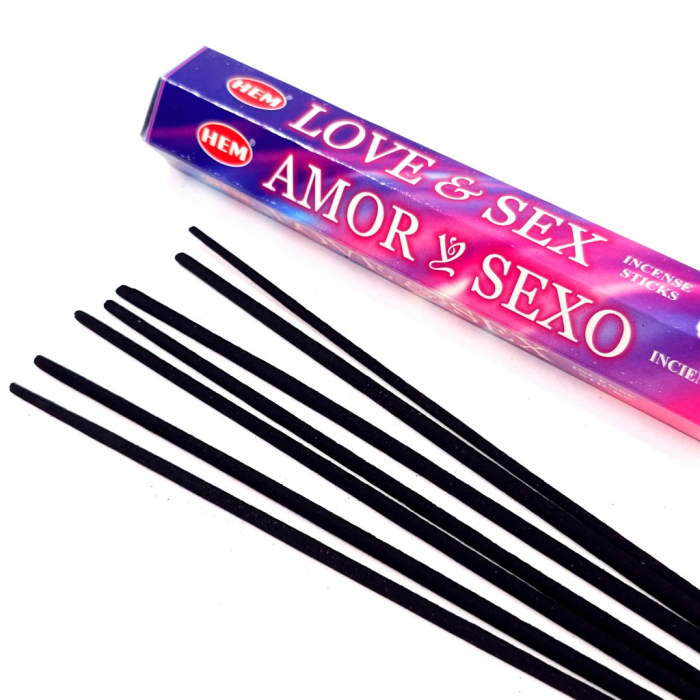 Bețișoare parfumate HEM Love & Sex cutie hexagonală 20 buc aromă florală [2]