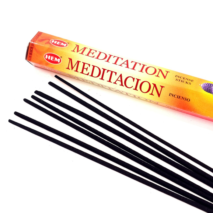 Bețișoare parfumate HEM Meditation cutie hexagonală 20 buc pentru meditație [2]