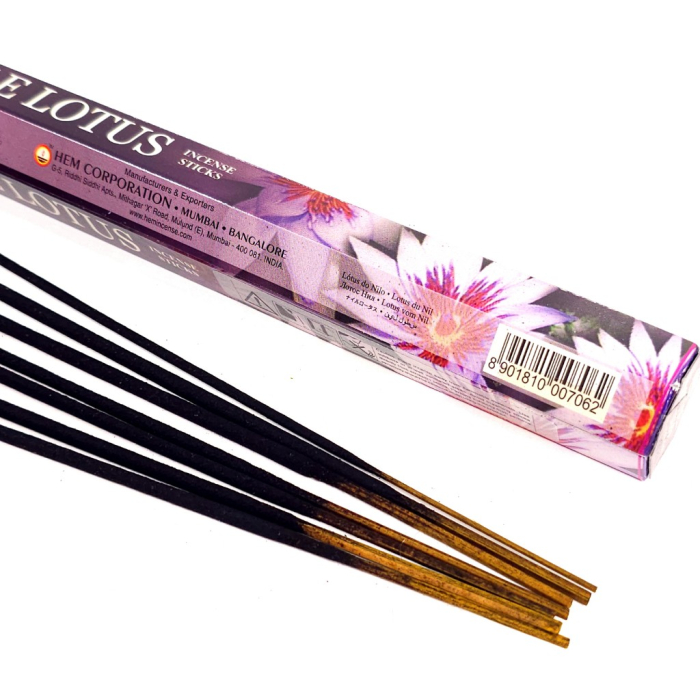 Bețișoare parfumate HEM Nile Lotus cutie hexagonală 20 buc aromă florală [4]
