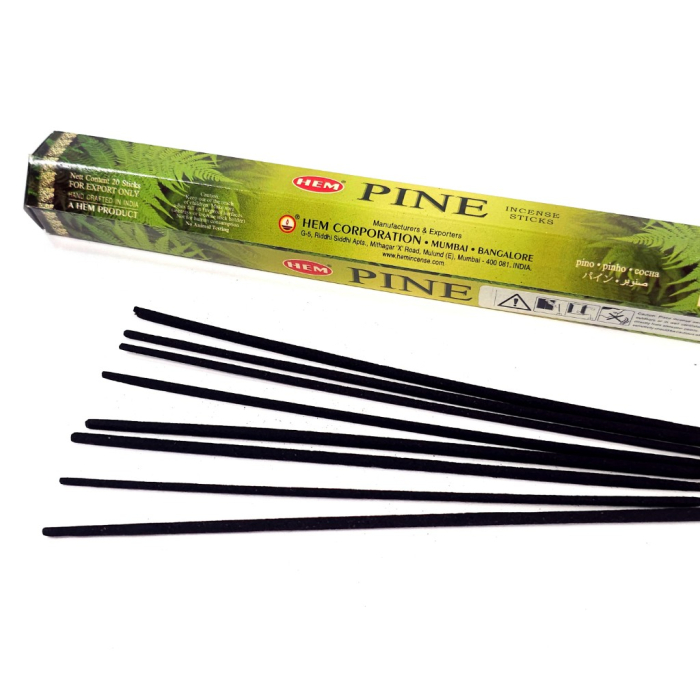 Bețișoare parfumate HEM Pine cutie hexagonală 20 buc aromă lemnoasă de pin [2]