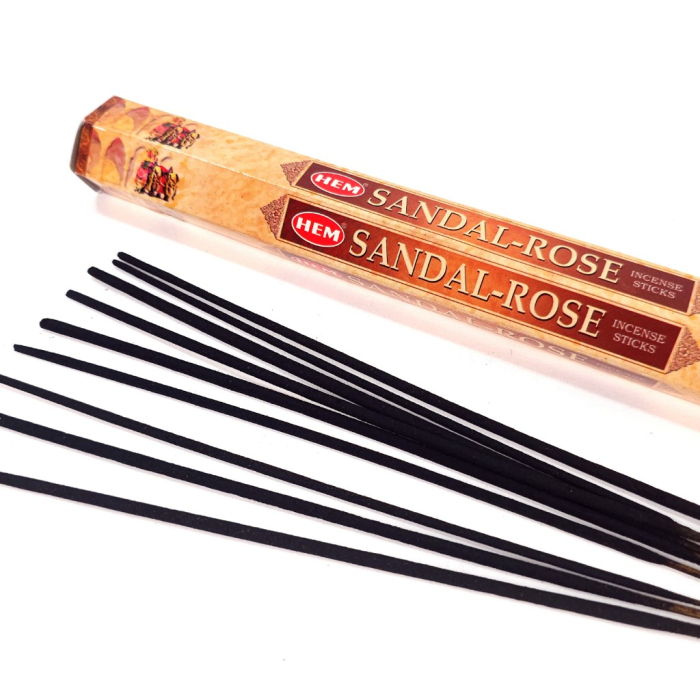 Bețișoare HEM Sandal Rose – aromă de lemn de santal și trandafir [2]