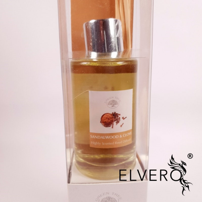Betisoare parfumate in sticla Sandalwood and Clove, 100 ml [2]