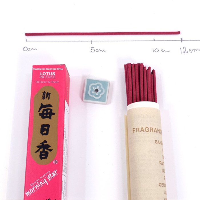 Bețișoare parfumate Nippon Kodo Lotus Morning Star, 50 buc, aromă florală nufăr, suport ceramic inclus [3]