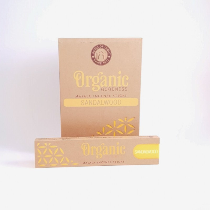 Betisoare parfumate Song of India Sandalwood, Organic [3]