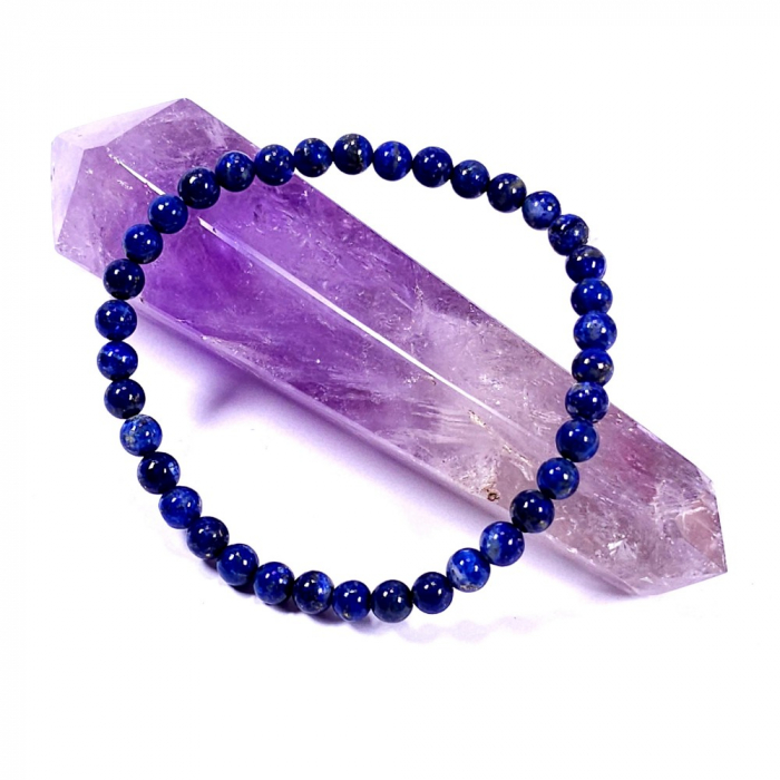 Bratara pentru barbati din pietre lapis lazuli 6 mm [3]