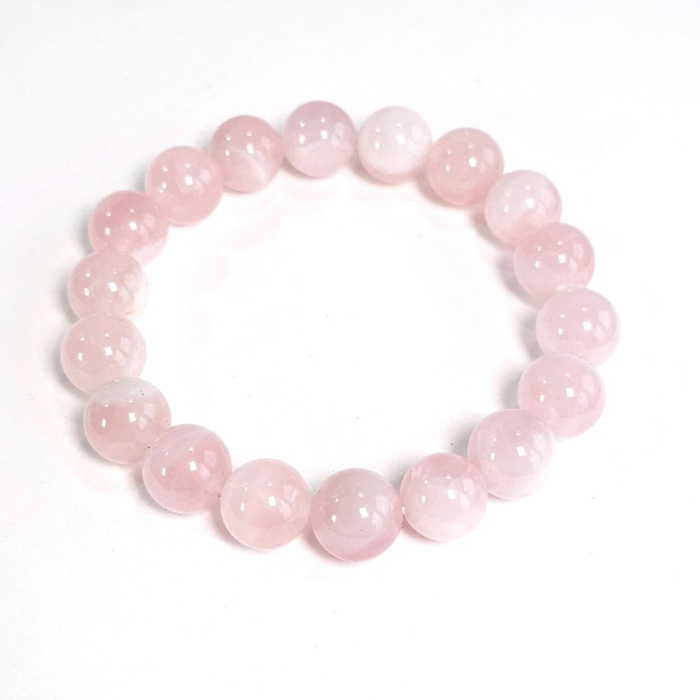 Bratara elastica cuart roz – accesoriu fashion din piatra naturala [3]