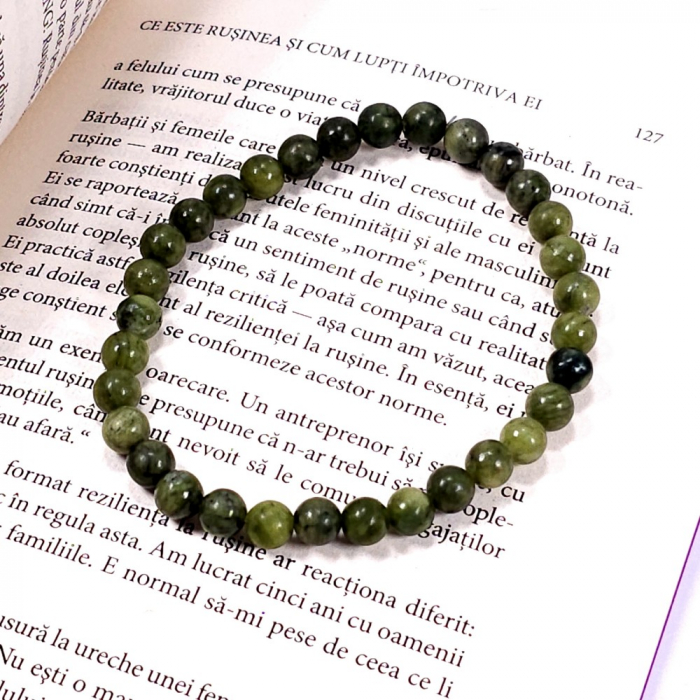 Bratara barbateasca din pietre naturale jad [4]