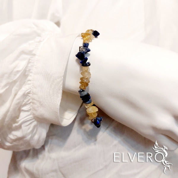 Bratara pietre naturale lapis lazuli si cuart rutilat [3]