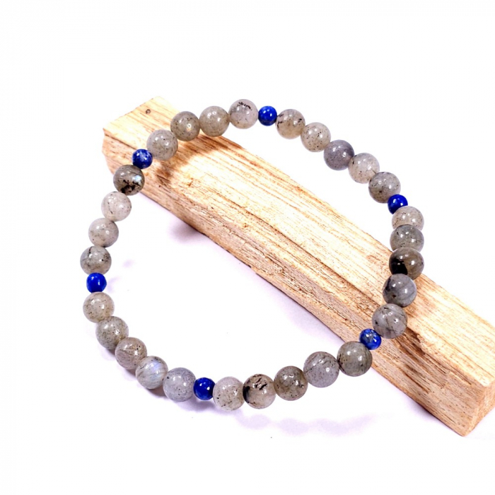 Bratara pentru barbati din pietre labradorit si lapis lazuli [2]