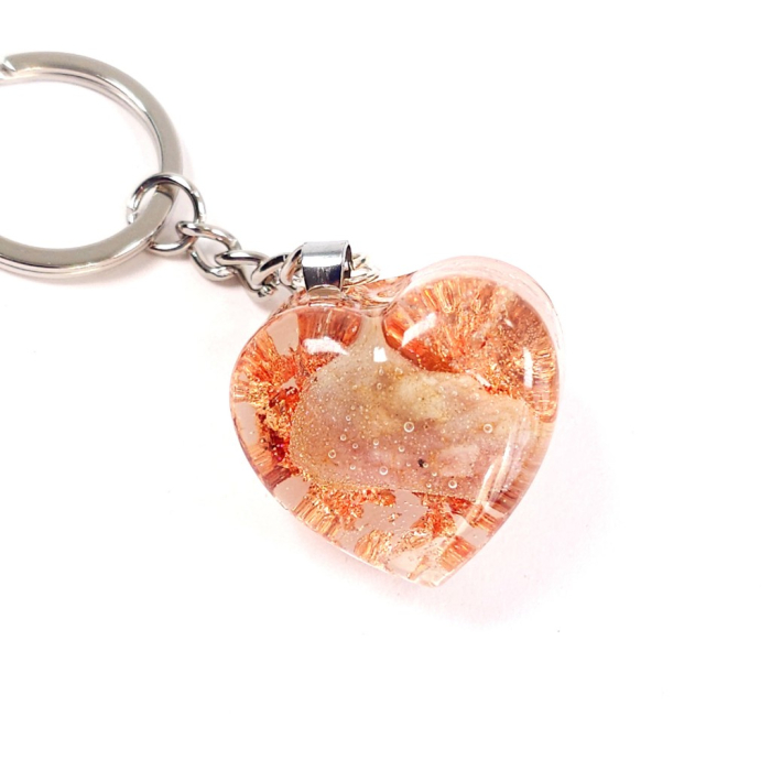 Turmalina roz breloc chei [2]