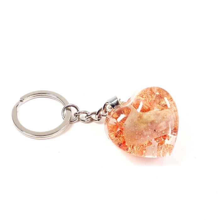 Turmalina roz breloc chei [4]