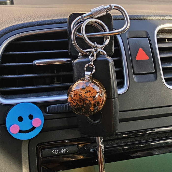 breloc orgonic cu obsidian si cuart [10]