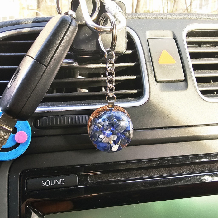 Lapis lazuli breloc orgon pietre naturale [4]