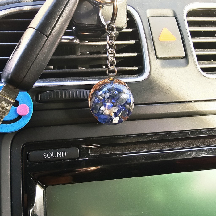 Lapis lazuli breloc orgon pietre naturale [6]