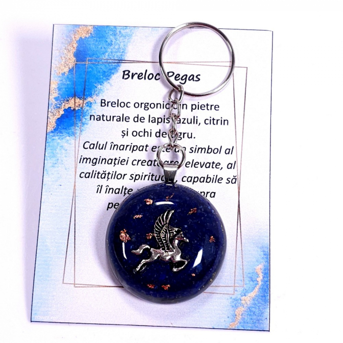 Breloc cal inaripat din pietre naturale [3]