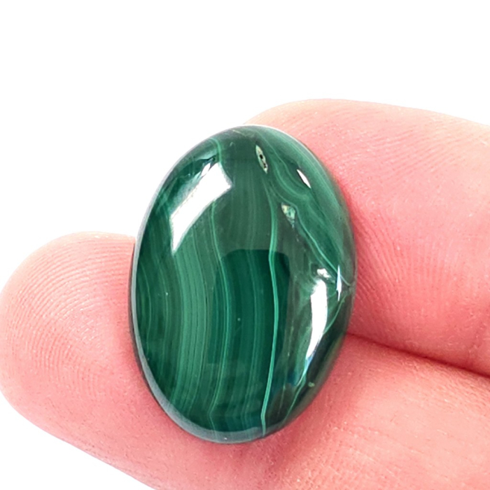 Malachit natural cabochon oval pentru montat sau cristaloterapie [3]