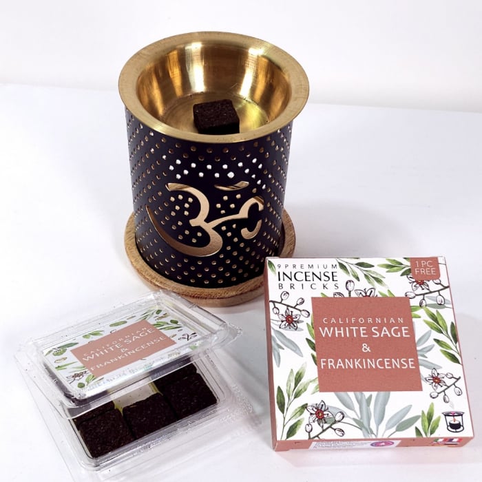 Brichete parfumate aromaterapie cu salvie alba si tamaie olibanum [5]