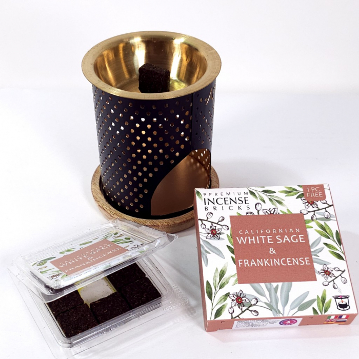 Brichete parfumate aromaterapie cu salvie alba si tamaie olibanum [6]
