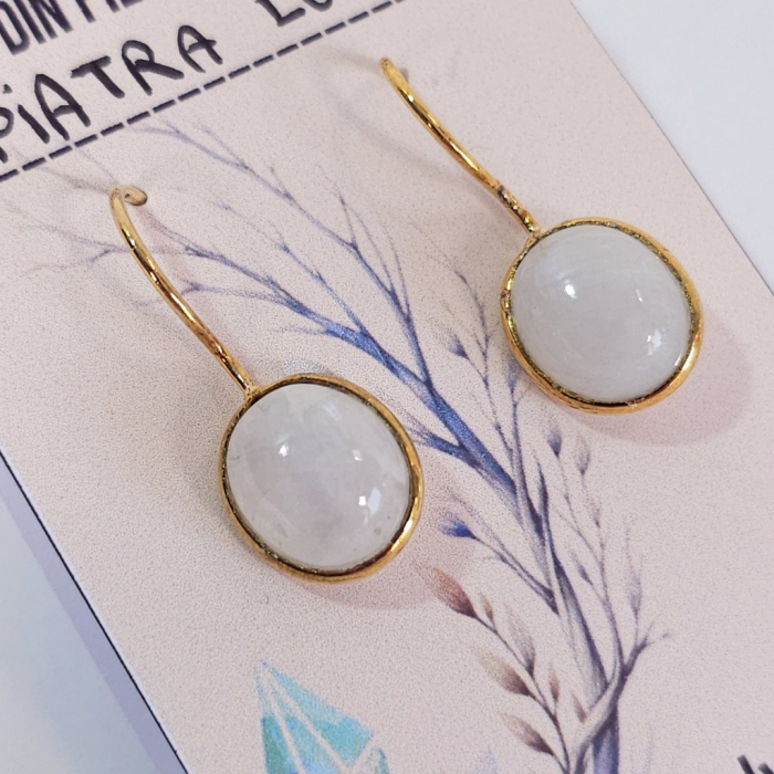 Piatra lunii moonstone cercei [3]