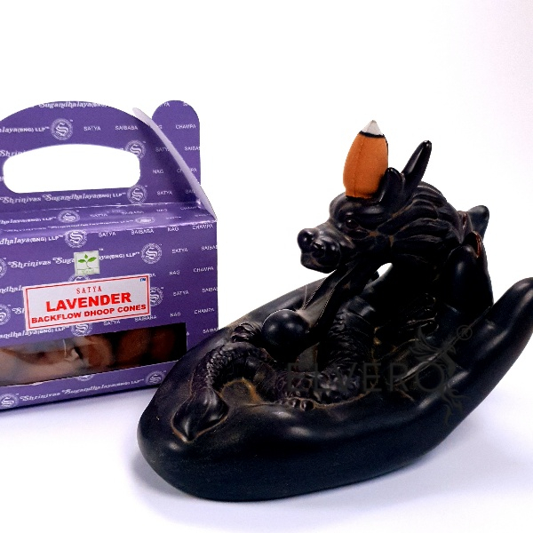 Conuri parfumate backflow Satya Lavender [4]