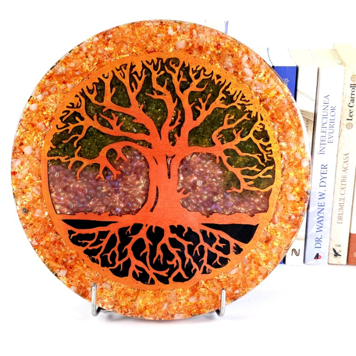 Arobre obiect decor orgon din pietre naturale semipretioase [5]