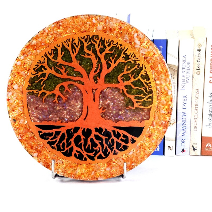 Arobre obiect decor orgon din pietre naturale semipretioase [6]