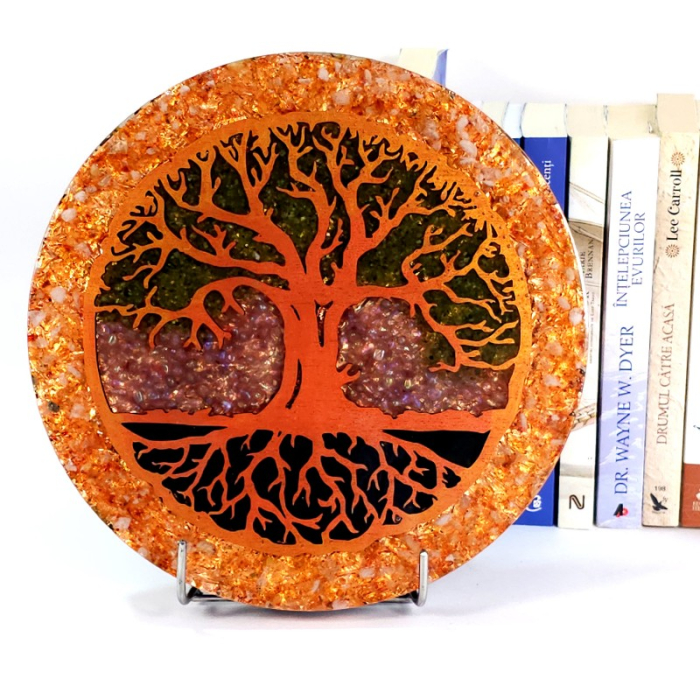 Arobre obiect decor orgon din pietre naturale semipretioase [5]