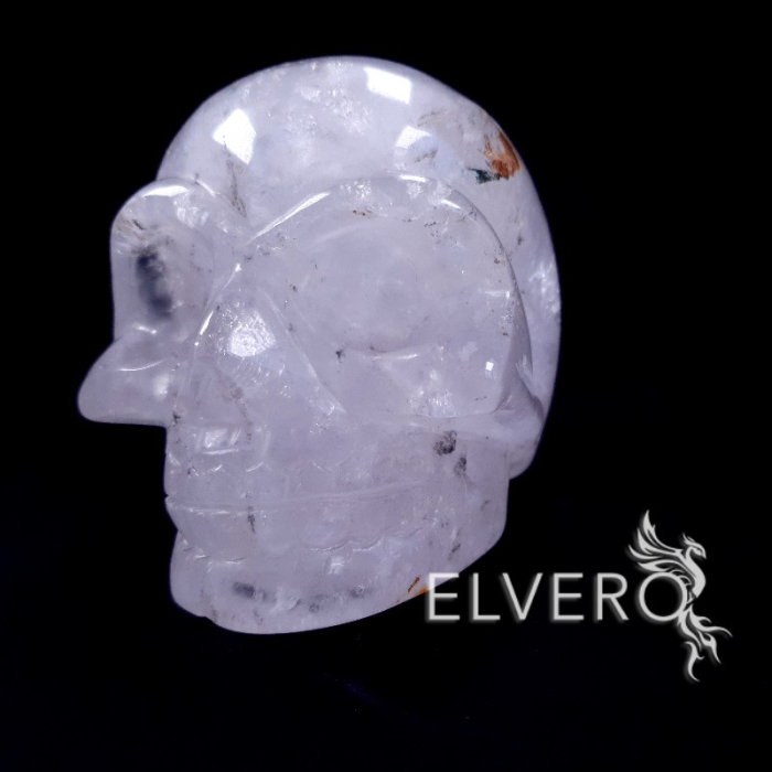 Craniu din cristal de cuarț alb, 850 gr, 9x8x6 cm. Obiect unicat [4]