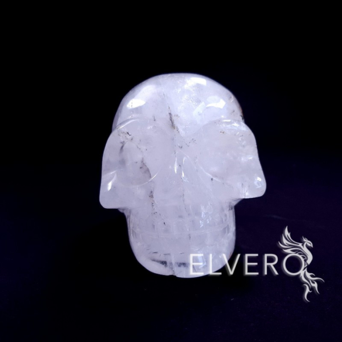 Craniu din cristal de cuarț alb, 850 gr, 9x8x6 cm. Obiect unicat [2]