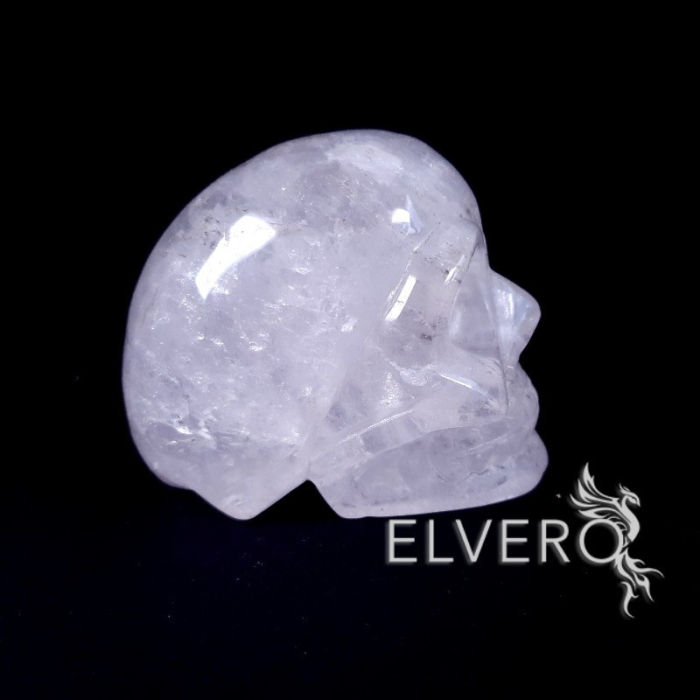 Craniu din cristal de cuarț alb, 850 gr, 9x8x6 cm. Obiect unicat [7]
