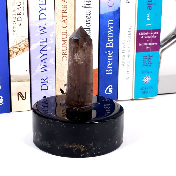 Cuart fumuriu varf natural pe suport orgonic [3]