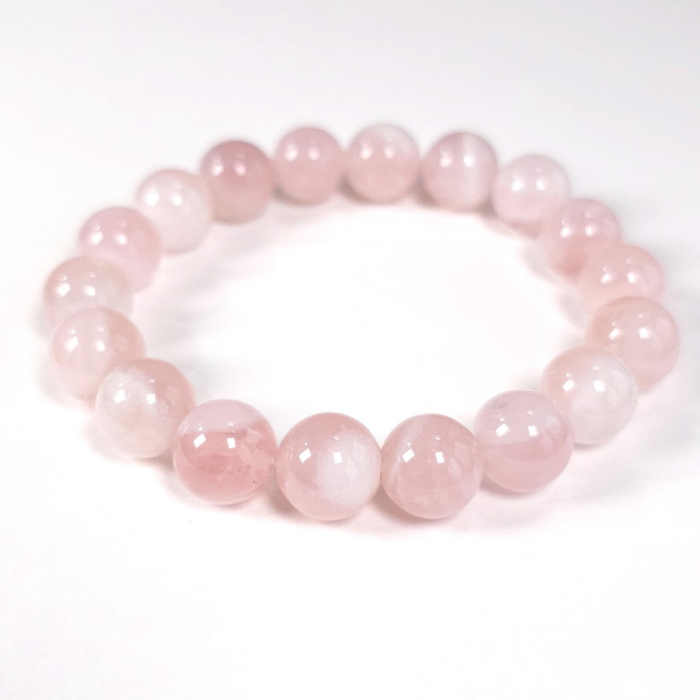 Bratara elastica cuart roz – accesoriu fashion din piatra naturala [2]