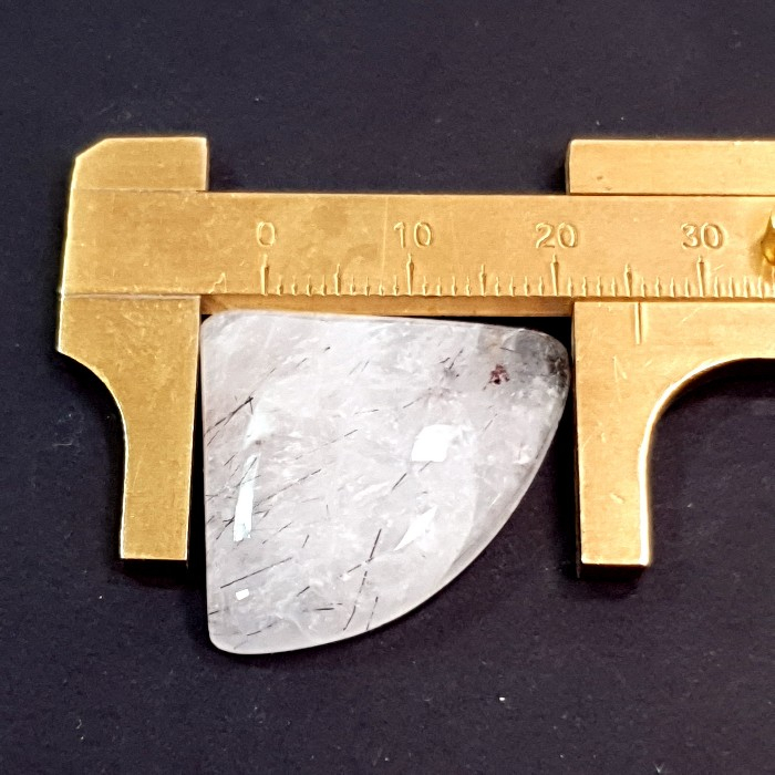 Cuart turmalinat cabochon piatra naturala [3]