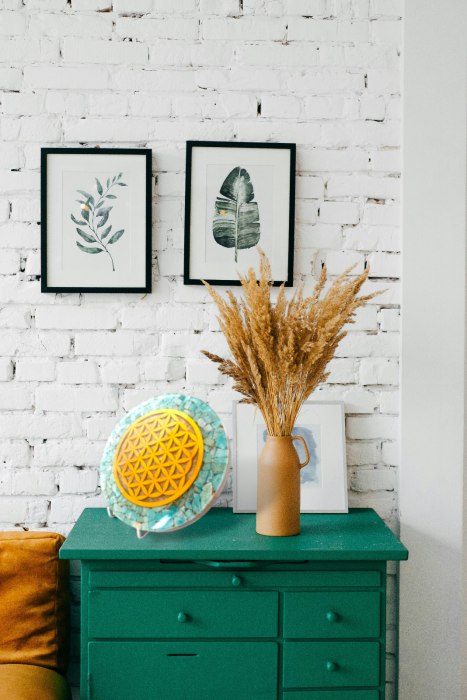 Decoratiune pentru casa sau birou cu floarea vietii si pietre naturale [6]