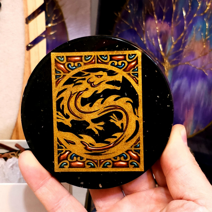 Decoratiune din pietre naturale dragon protector [5]